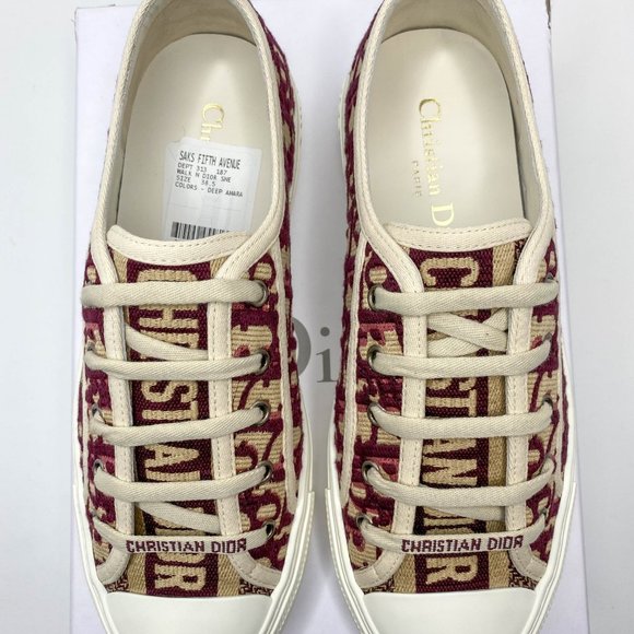 burgundy dior shoes